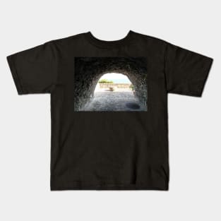 Tunnel inside Acicastello castle Kids T-Shirt